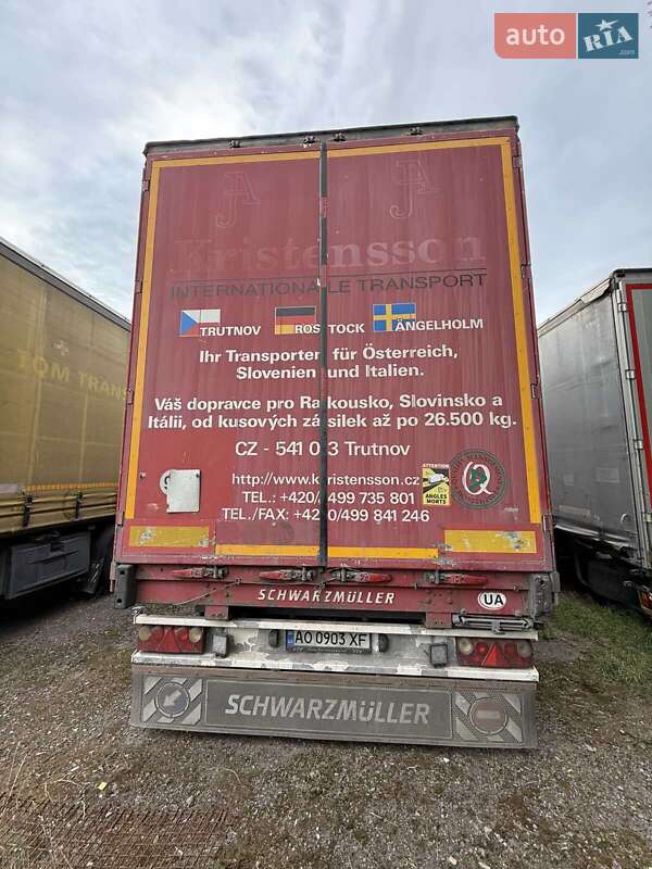 Тентованный борт (штора) - полуприцеп Schwarzmuller SPA-3E 2007 в Дубовом