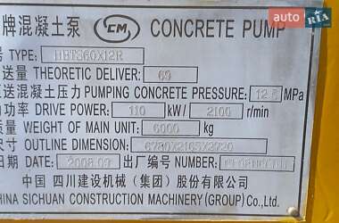Бетононасос SCM HBTS 60X12R 2008 в 