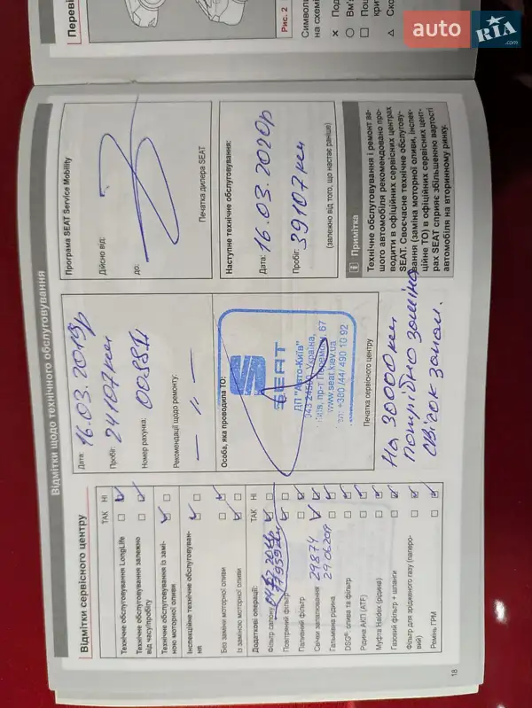Хэтчбек SEAT Leon 2017 в Киеве документ