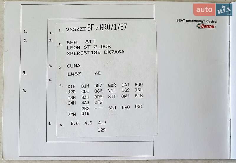 Универсал SEAT Leon 2015 в Львове