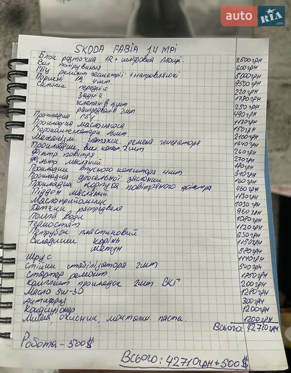 Універсал Skoda Fabia 2009 в Здолбуніві