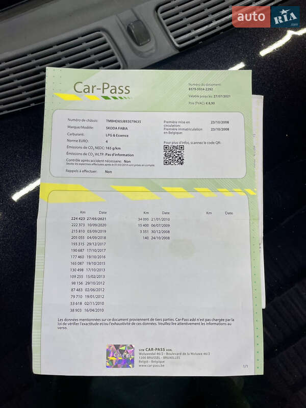 Универсал Skoda Fabia 2008 в Стрые