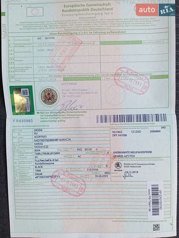 Внедорожник / Кроссовер Skoda Karoq 2019 в Радомышле фото 38 Внедорожник / Кроссовер Skoda Karoq 2019 в Радомышле