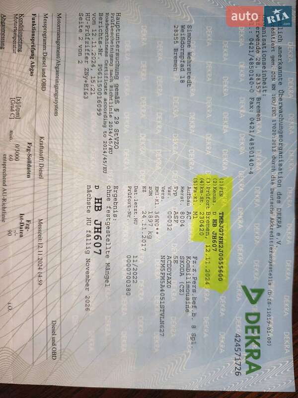 Універсал Skoda Octavia 2017 в Звягелі