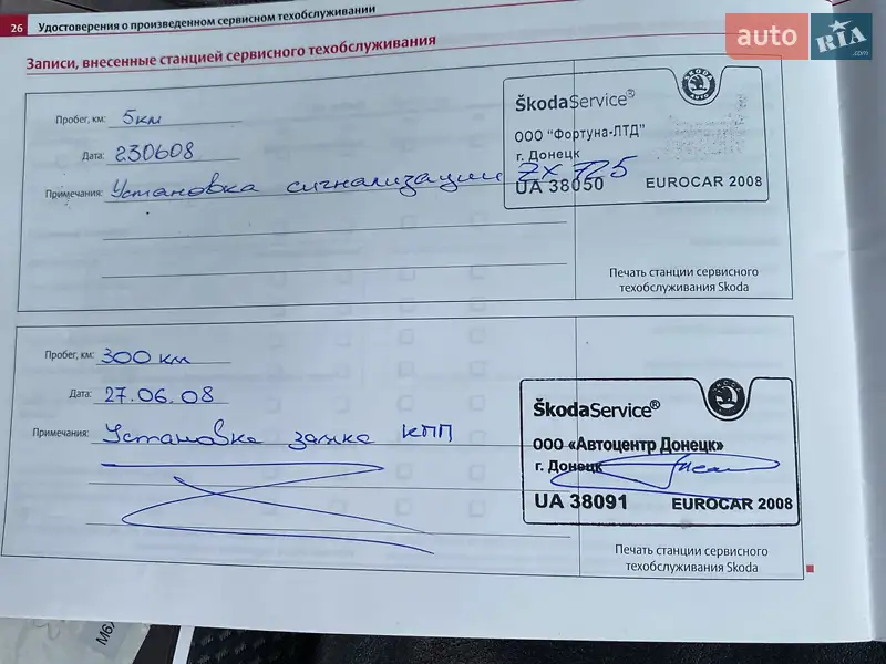 Ліфтбек Skoda Octavia 2008 в Ірпені документ