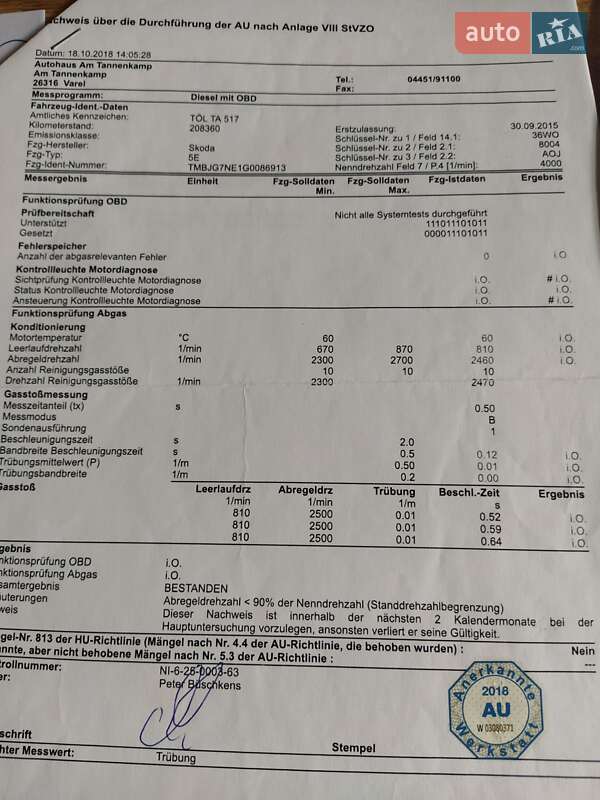 Універсал Skoda Octavia 2015 в Шептицькому