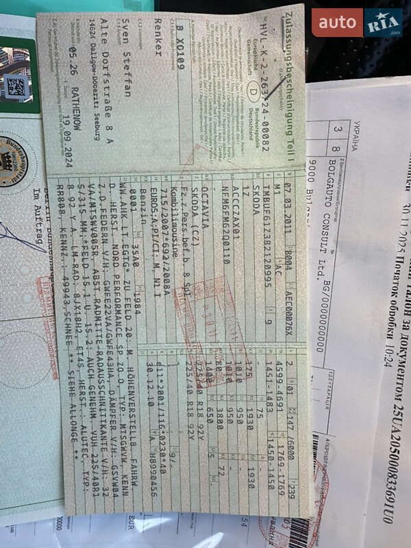 Универсал Skoda Octavia 2011 в Коростене