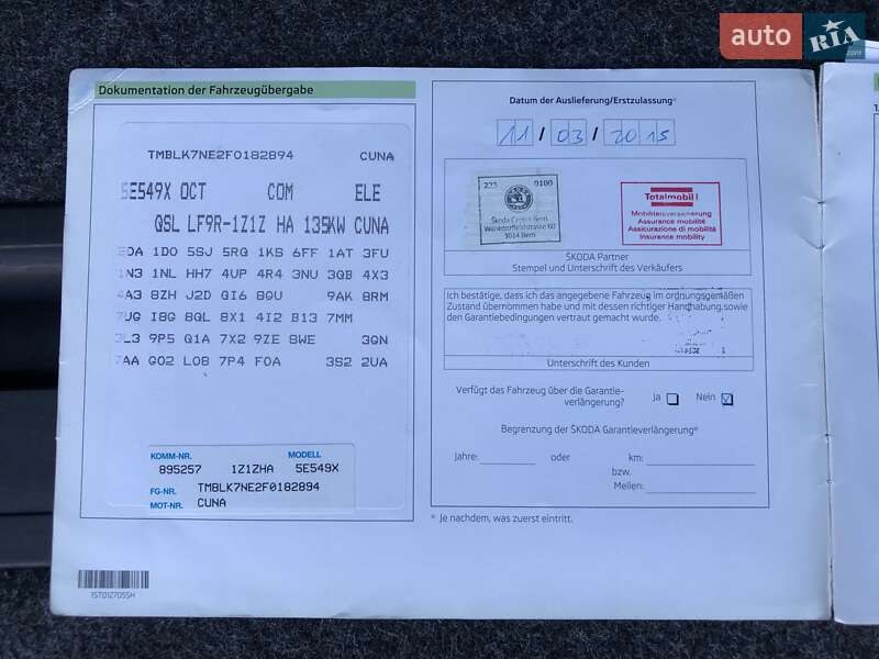 Универсал Skoda Octavia 2015 в Коростене