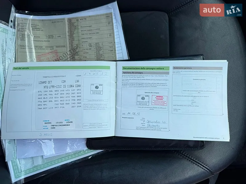 Универсал Skoda Octavia 2012 в Броварах документ