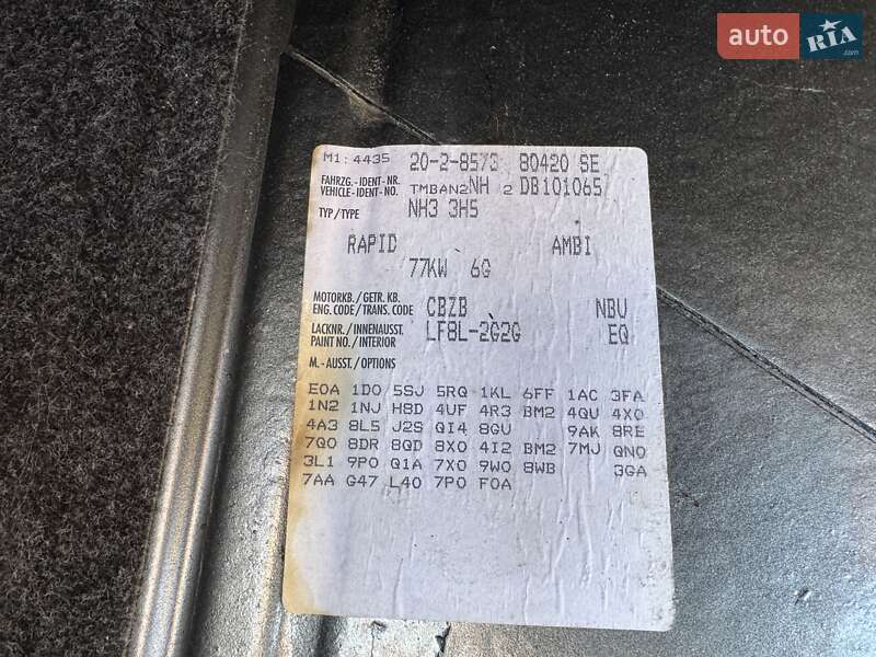 Лифтбек Skoda Rapid 2013 в Краматорске фото 14 Лифтбек Skoda Rapid 2013 в Краматорске