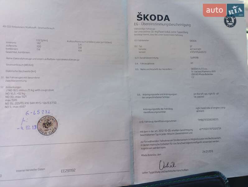 Универсал Skoda Superb 2013 в Шепетовке