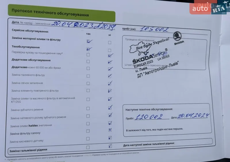 Ліфтбек Skoda Superb 2019 в Львові документ 7 фото Ліфтбек Skoda Superb 2019 в Львові документ
