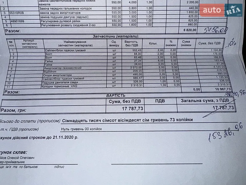 Универсал Skoda Superb 2013 в Одессе документ