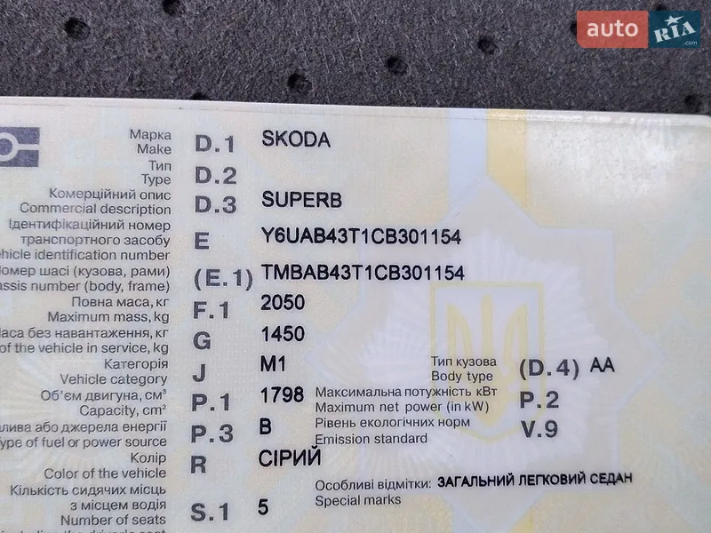 Skoda Superb 2012