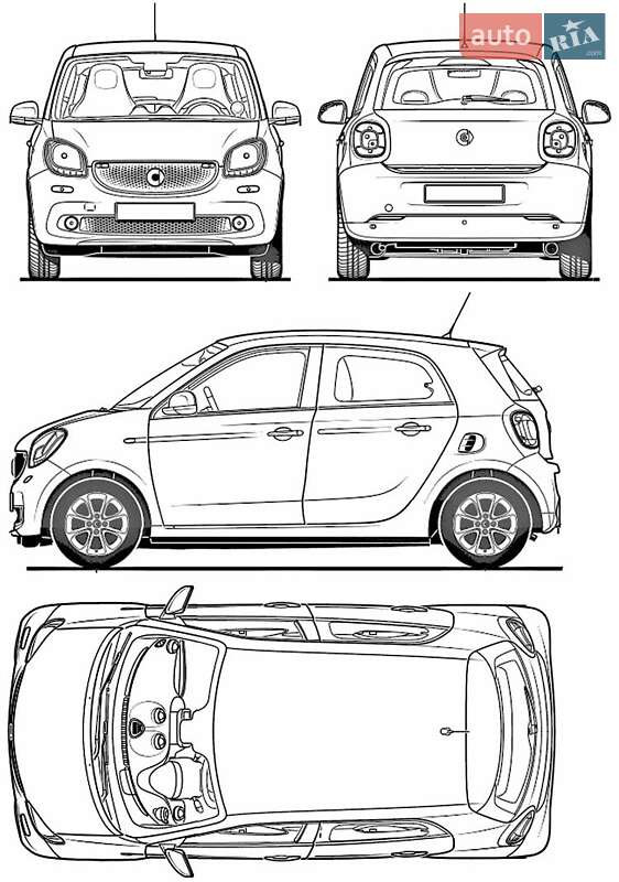 Хэтчбек Smart Forfour 2017 в Николаеве