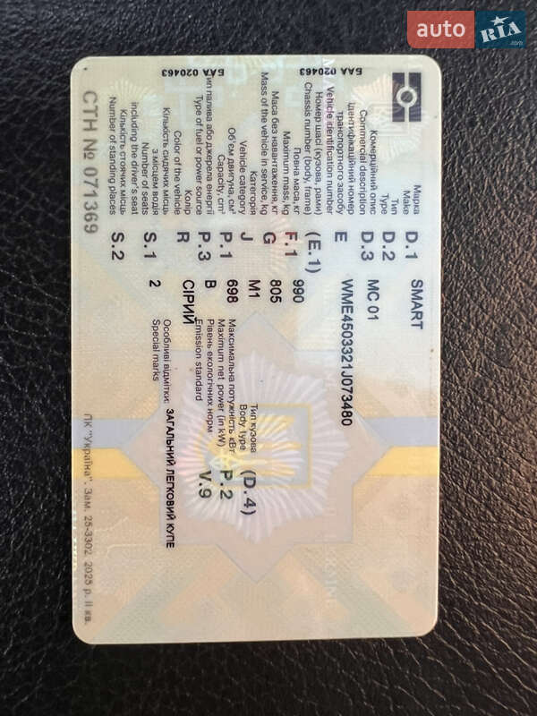 Купе Smart Fortwo 2003 в Львове