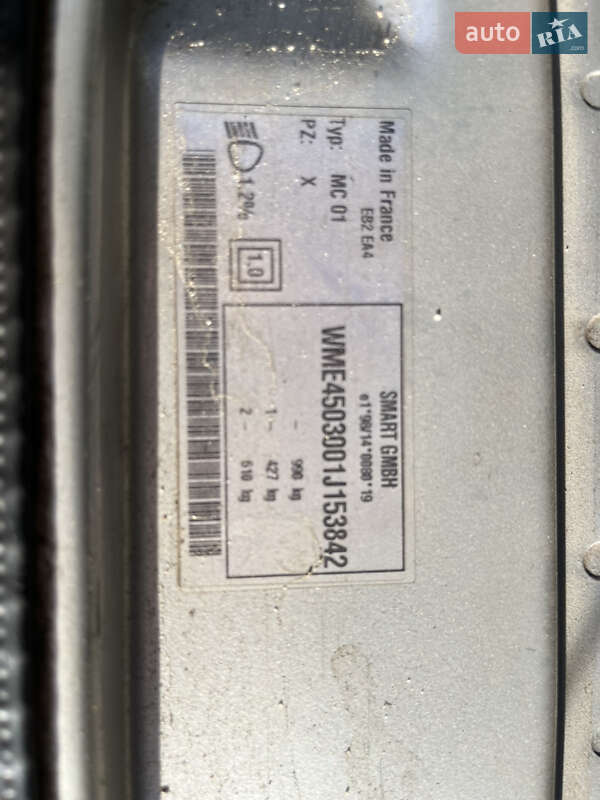 Купе Smart Fortwo 2004 в Кременчуге