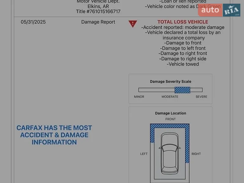 Позашляховик / Кросовер Subaru Forester 2024 в Черкасах документ