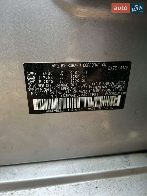 Седан Subaru Legacy 2021 в Одессе