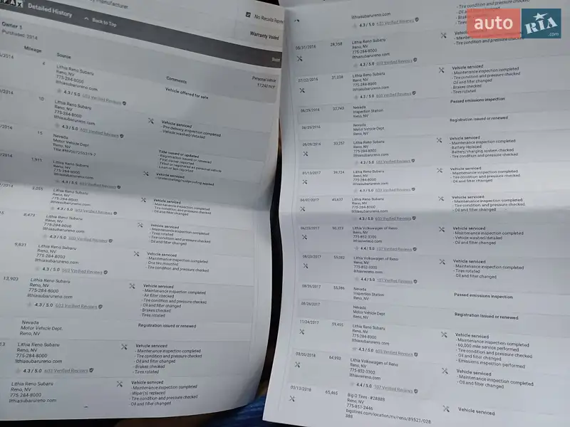 Универсал Subaru Outback 2014 в Нововолынске документ 3 фото Универсал Subaru Outback 2014 в Нововолынске документ