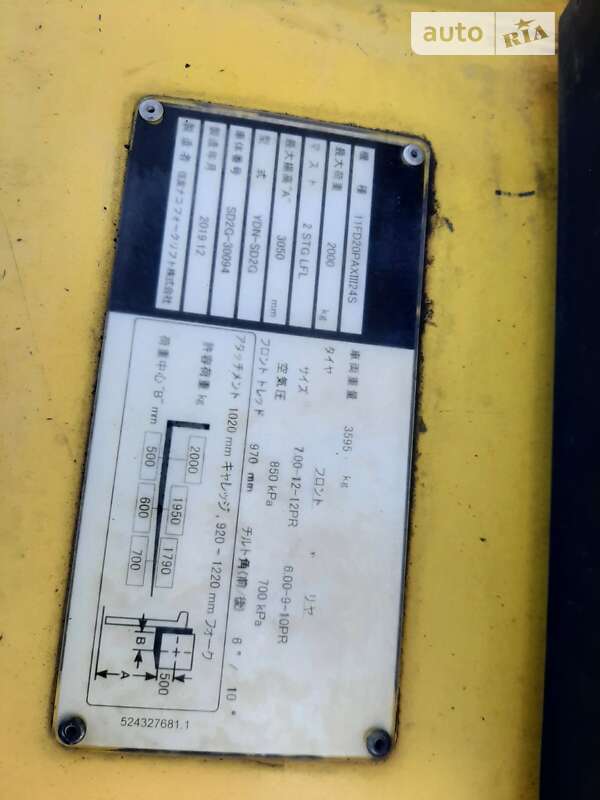 Вилочний навантажувач Sumitomo FD 2019 в Радехові фото 6 Вилочний навантажувач Sumitomo FD 2019 в Радехові