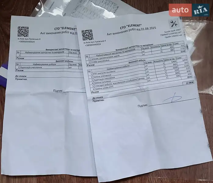 Хэтчбек Suzuki Swift 2006 в Киеве документ