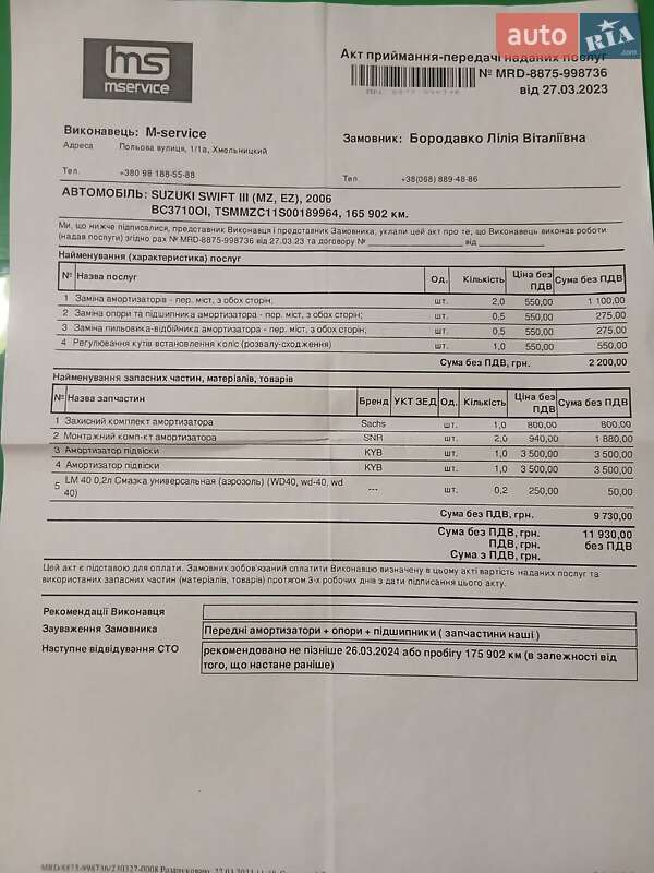 Хетчбек Suzuki Swift 2006 в Хмельницькому