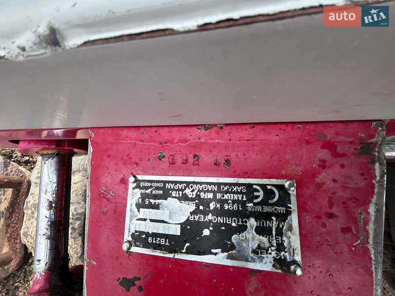 Миниэкскаватор Takeuchi TB 2009 в Недобоевцах фото 14 Миниэкскаватор Takeuchi TB 2009 в Недобоевцах