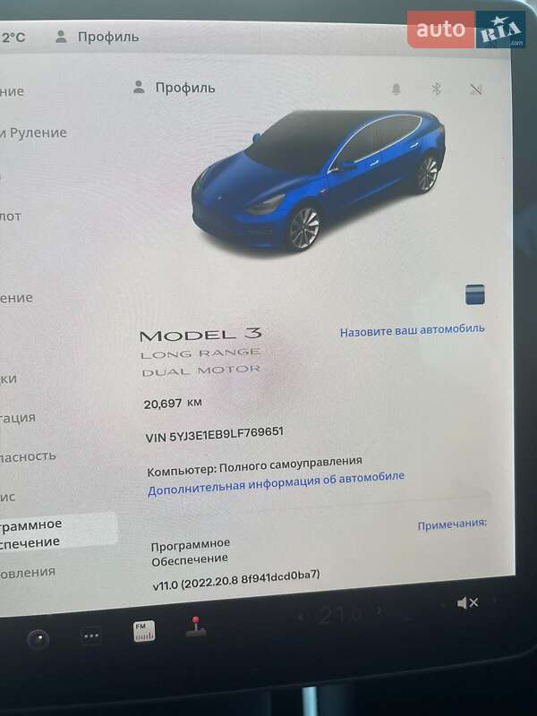 Седан Tesla Model 3 2020 в Львові