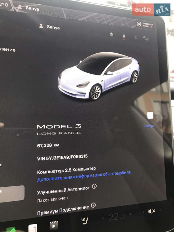 Седан Tesla Model 3 2018 в Одессе
