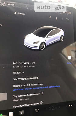 Седан Tesla Model 3 2018 в Одесі