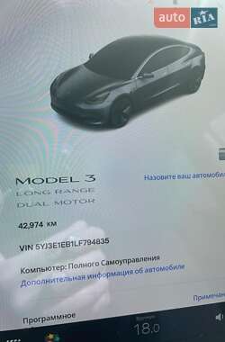 Седан Tesla Model 3 2020 в Львове