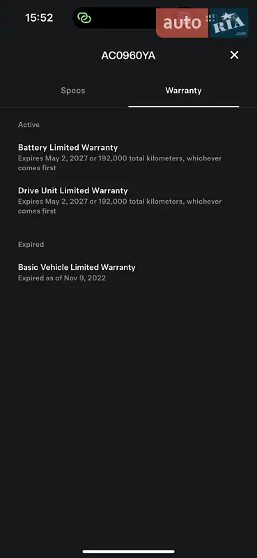Седан Tesla Model 3 2019 в Луцьку документ