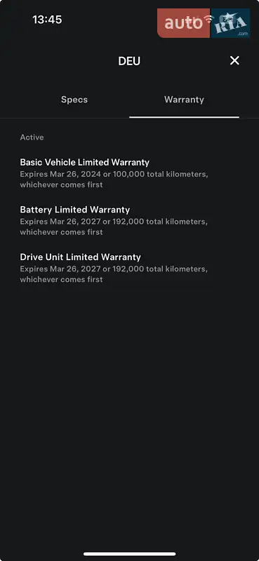 Седан Tesla Model 3 2019 в Києві документ