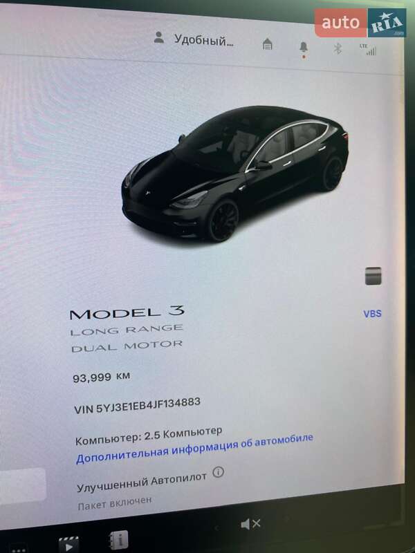 Седан Tesla Model 3 2018 в Одесі