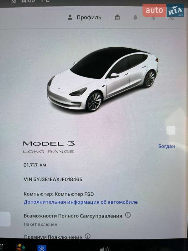 Седан Tesla Model 3 2018 в Киеве