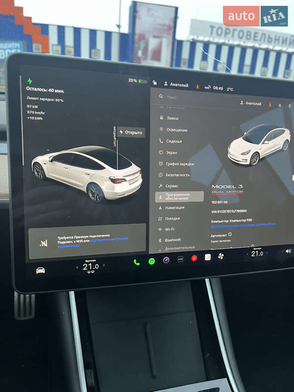 Седан Tesla Model 3 2020 в Луцке