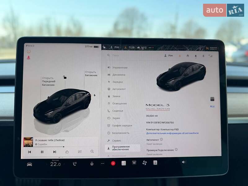 Седан Tesla Model 3 2022 в Луцке