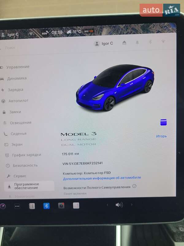 Седан Tesla Model 3 2019 в Киеве