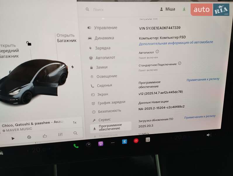 Седан Tesla Model 3 2019 в Ужгороді
