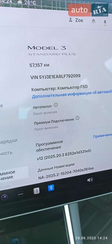 Седан Tesla Model 3 2020 в Одесі