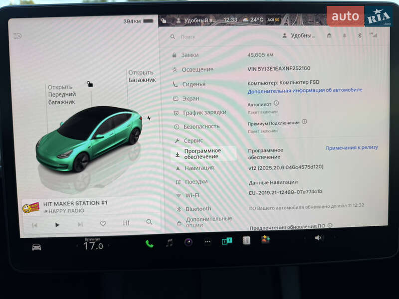 Седан Tesla Model 3 2022 в Киеве