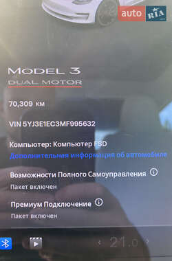 Седан Tesla Model 3 2021 в 