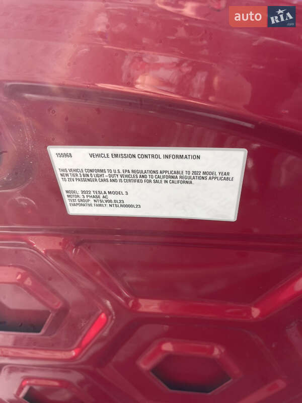 Седан Tesla Model 3 2022 в Львові фото 65 Седан Tesla Model 3 2022 в Львові