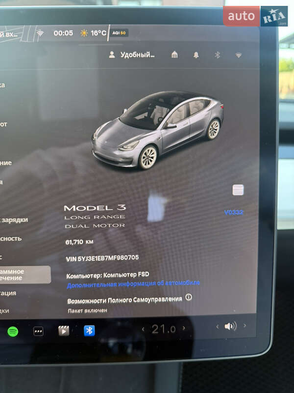 Седан Tesla Model 3 2021 в Дніпрі