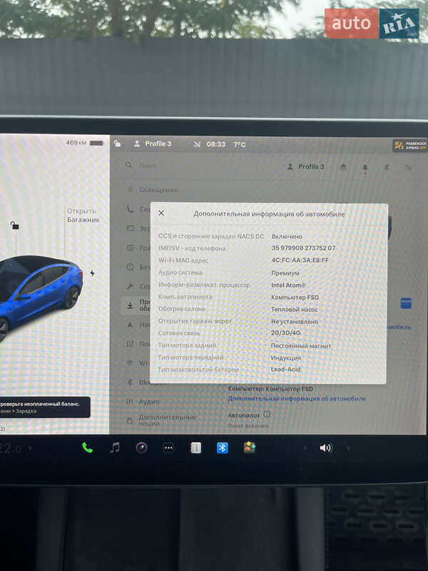 Седан Tesla Model 3 2021 в Києві