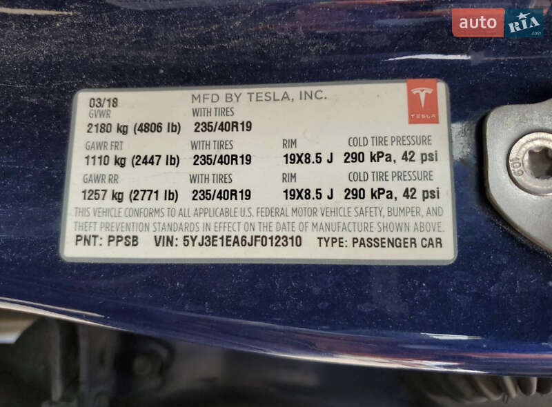 Седан Tesla Model 3 2018 в Каменец-Подольском