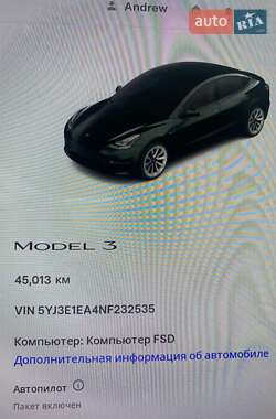 Седан Tesla Model 3 2022 в 