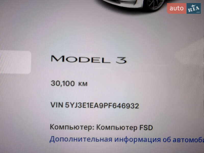 Седан Tesla Model 3 2023 в Стрию