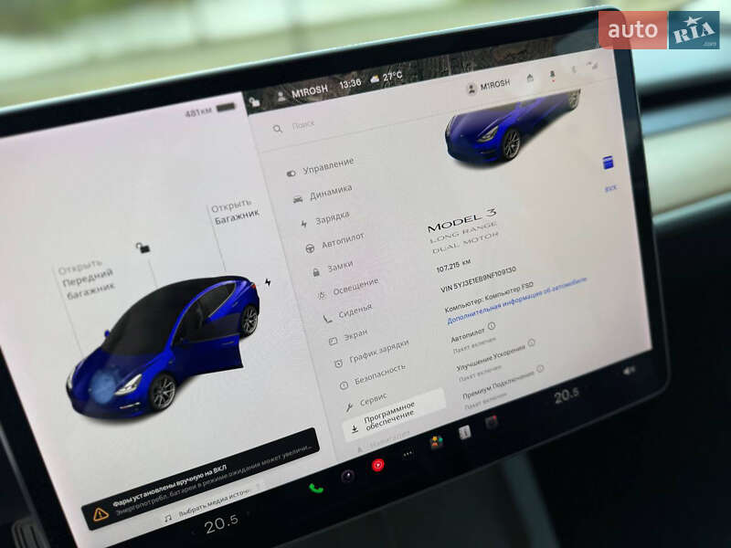 Седан Tesla Model 3 2021 в Кривому Розі фото 50 Седан Tesla Model 3 2021 в Кривому Розі